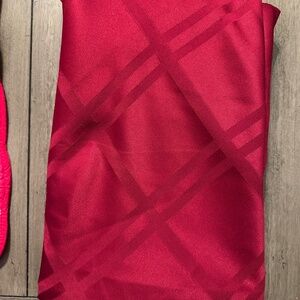 Large Round Red Table Cloth